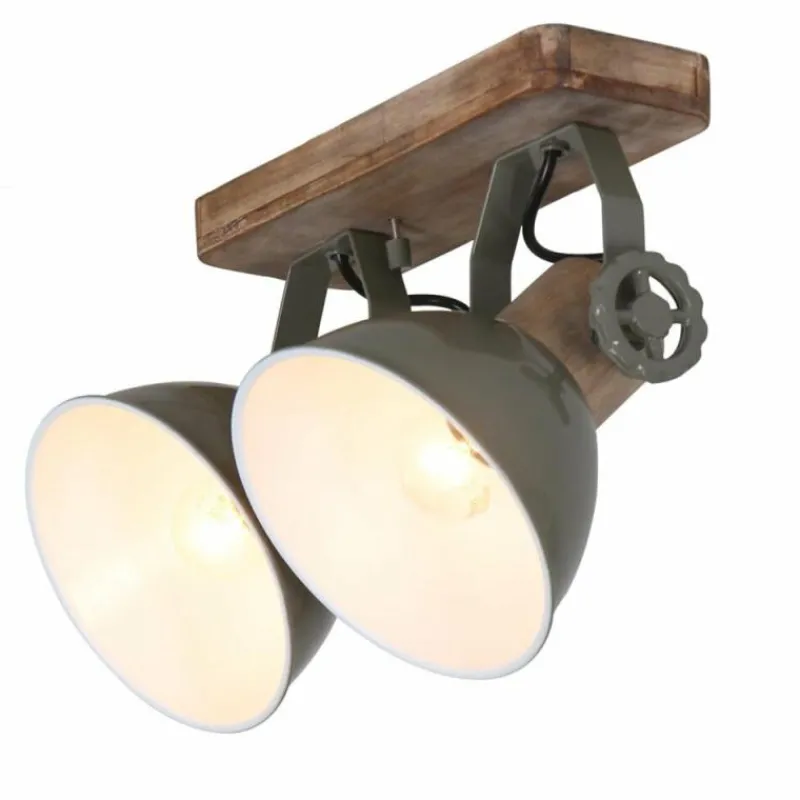 Luminaires Steinhauer Spot Steinhauer GEARWOOD Vert, 2 lumières