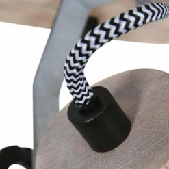 Lampes Industrielles-Luminaires Steinhauer Spot Steinhauer Gearwood Bois clair, Nickel mat, 1 lumière