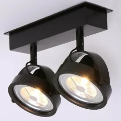 Luminaires Steinhauer Spot Steinhauer Mexlite LED Noir, 2 lumières* Spots Et Projecteurs