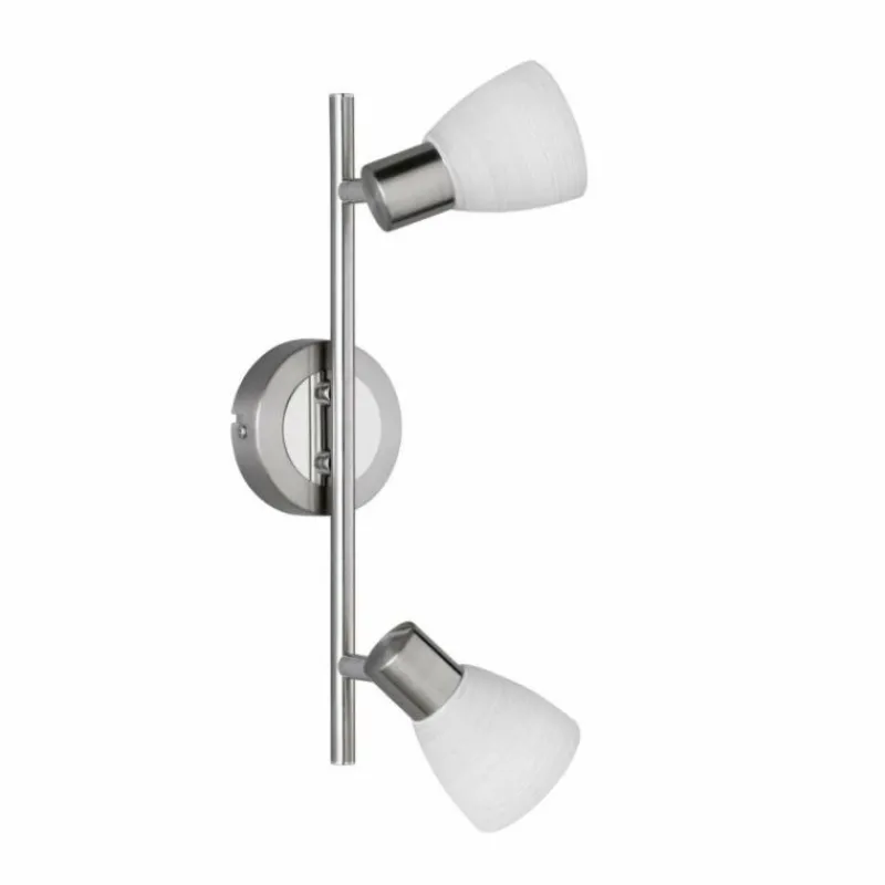 Luminaires Trio Spot Trio CARICO LED Nickel mat, 2 lumières