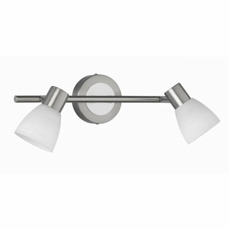 Luminaires Trio Spot Trio CARICO LED Nickel mat, 2 lumières