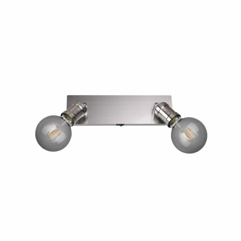 Luminaires Trio Spot Trio CARL Nickel mat, 2 lumières* Spots Et Projecteurs