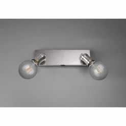 Luminaires Trio Spot Trio CARL Nickel mat, 2 lumières* Spots Et Projecteurs