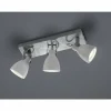 Lampes Vintages & Rétros-Luminaires Trio Spot Trio CONCRETE LED Gris, 3 lumières