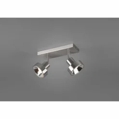 Luminaires Trio Spot Trio Leon LED Nickel mat, 2 lumières* Éclairage Led