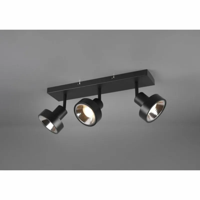 Luminaires Trio Spot Trio Leon LED Noir, 3 lumières* Éclairage Led