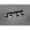 Luminaires Trio Spot Trio Leon LED Noir, 4 lumières* Spots Et Projecteurs