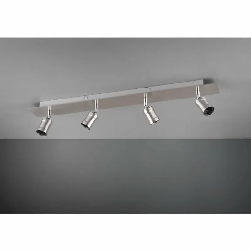 Luminaires Rustiques-Luminaires Trio Spot Trio Leuchten CARL Nickel mat, 4 lumières