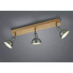 Lampes Vintages & Rétros-Luminaires Trio Spot Trio Leuchten DELHI Nickel mat, 3 lumières