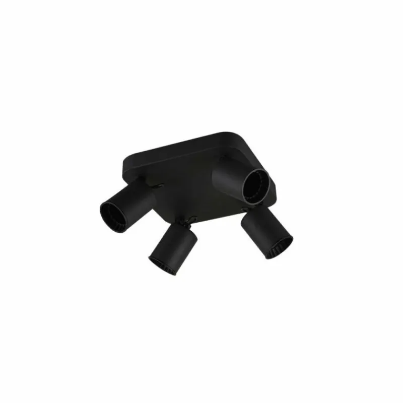 Lampes Industrielles-Luminaires Trio Spot Trio Leuchten PAGO Noir, 4 lumières