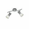 Luminaires Trio Spot Trio LEVISTO LED Nickel mat, 2 lumières