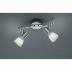 Luminaires Trio Spot Trio LEVISTO LED Nickel mat, 2 lumières