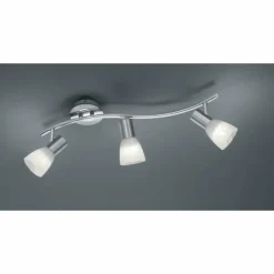 Luminaires Trio Spot Trio LEVISTO LED Nickel mat, 3 lumières