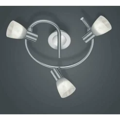 Luminaires Trio Spot Trio LEVISTO LED Nickel mat, 3 lumières