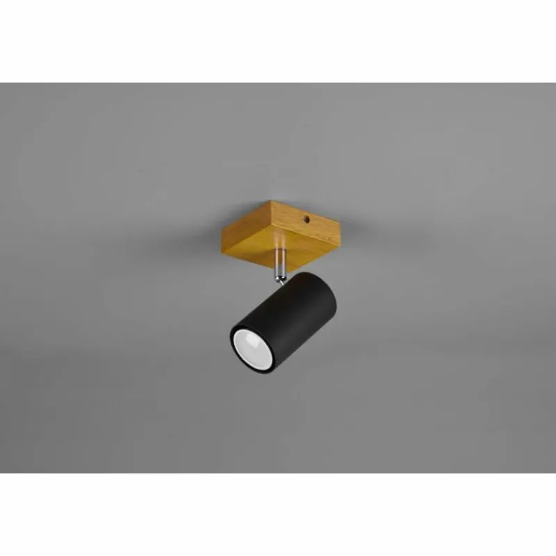 Lampes En Bois-Luminaires Trio Spot Trio Marley Bois clair, 1 lumière