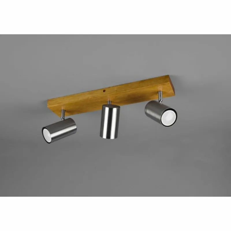 Lampes En Bois-Luminaires Trio Spot Trio Marley Bois clair, 3 lumières