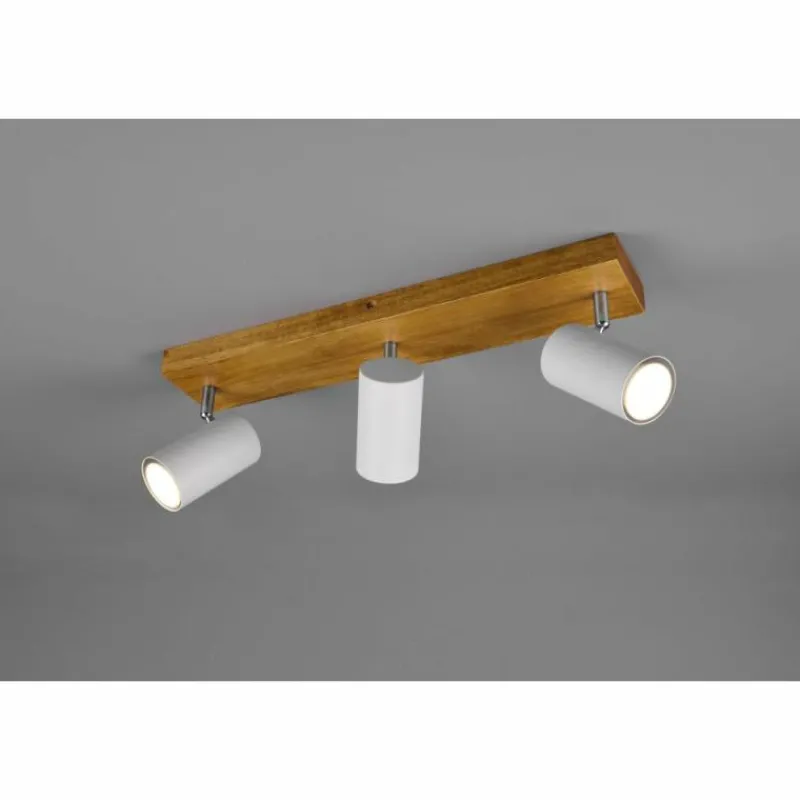 Lampes En Bois-Luminaires Trio Spot Trio Marley Bois clair, 3 lumières