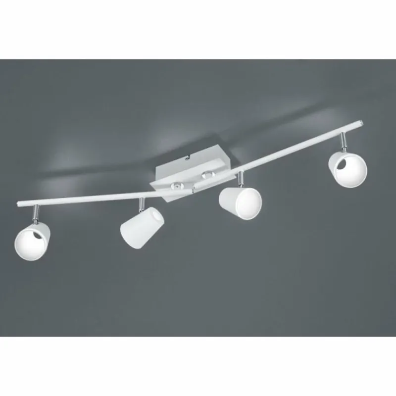 Luminaires Rustiques-Luminaires Trio Spot Trio NARCOS LED Blanc, 4 lumières