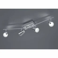 Luminaires Rustiques-Luminaires Trio Spot Trio NARCOS LED Nickel mat, 4 lumières