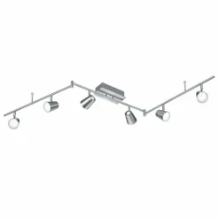 Luminaires Rustiques-Luminaires Trio Spot Trio NARCOS LED Nickel mat, 6 lumières