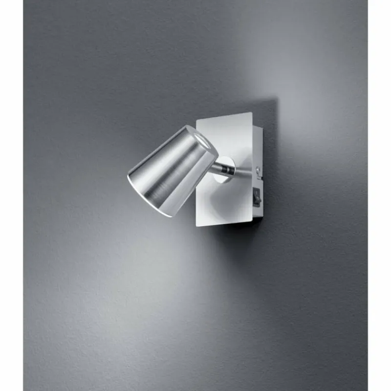 Luminaires Scandinaves-Luminaires Trio Spot Trio NARCOS LED Nickel mat, 1 lumière