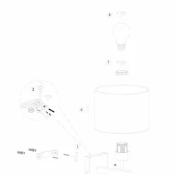 Luminaires Steinhauer Stang Applique murale LED Noir, 2 lumières* Éclairage Led