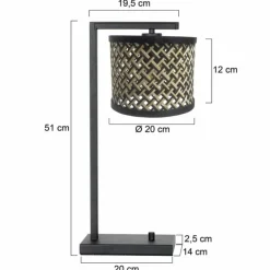 Luminaires Steinhauer Stang Lampe à poser Noir, 1 lumière* Lampes À Poser