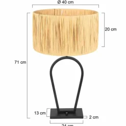 Luminaires Steinhauer Stang Lampe à poser Noir, 1 lumière* Lampes À Poser