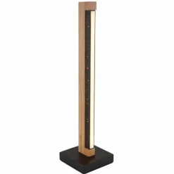 Lampes En Bois-Luminaires Globo Lighting Starla Lampe à poser LED Brun foncé, Noir, 1 lumière