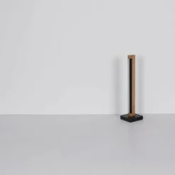 Lampes En Bois-Luminaires Globo Lighting Starla Lampe à poser LED Brun foncé, Noir, 1 lumière