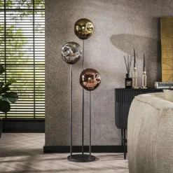 hofstein Stellar Lampadaire Anthracite, 3 lumières