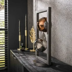 hofstein Stellar Lampe à poser Anthracite, 2 lumières