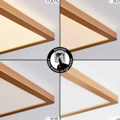 Lampes Dorées-hofstein Storselet Luminaire de salle de bain, Plafonnier, Panel LED Or, 1 lumière