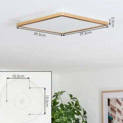 Lampes Dorées-hofstein Storselet Luminaire de salle de bain, Plafonnier, Panel LED Or, 1 lumière