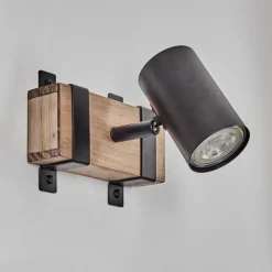 Lampes Industrielles-hofstein Storuma Applique murale, Spot mural Écru, Noir, 1 lumière