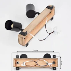 Luminaires Scandinaves-hofstein Storuma Plafonnier, Spot de plafond Écru, Noir, 2 lumières