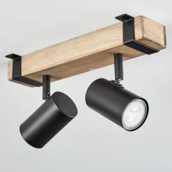 Luminaires Scandinaves-hofstein Storuma Plafonnier, Spot de plafond Écru, Noir, 2 lumières