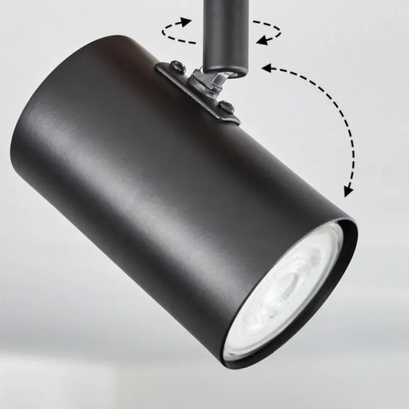 Lampes Industrielles-hofstein Storuma Plafonnier, Spot de plafond Écru, Noir, 3 lumières