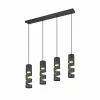 Luminaires Trio Stream Suspension Noir, 4 lumières* Suspensions