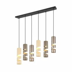 Luminaires Trio Stream Suspension Multicolore, 6 lumières* Suspensions