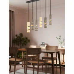 Luminaires Trio Stream Suspension Multicolore, 6 lumières* Suspensions