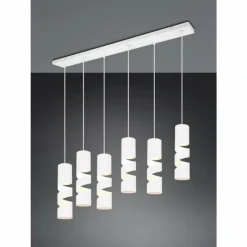 Luminaires Trio Stream Suspension Blanc, 6 lumières* Suspensions
