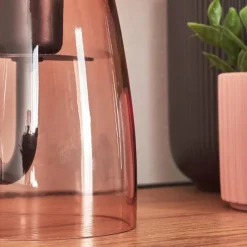 hofstein Style champignon Almagre Lampe à poser Noir, 1 lumière