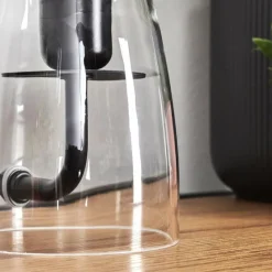 hofstein Style champignon Almagre Lampe à poser Noir, 1 lumière