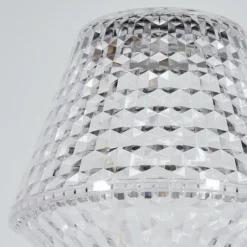 hofstein Style champignon Balsa Lampe à poser, Liseuse LED Transparent, 1 lumière