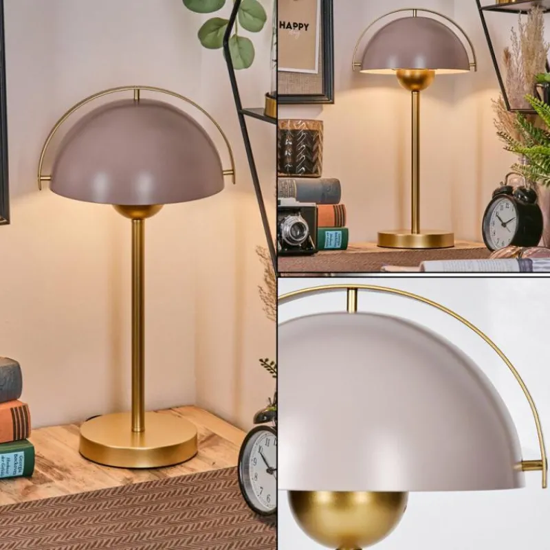 Lampes Dorées-hofstein Style champignon Guttsta Lampe à poser Or, 1 lumière