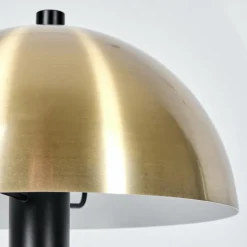 Luminaires Scandinaves-hofstein Style champignon Sandvig Lampe à poser Laiton, Noir, 1 lumière