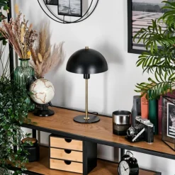 Lampes Dorées-hofstein Style champignon Sandvig Lampe à poser Or, Noir, 1 lumière