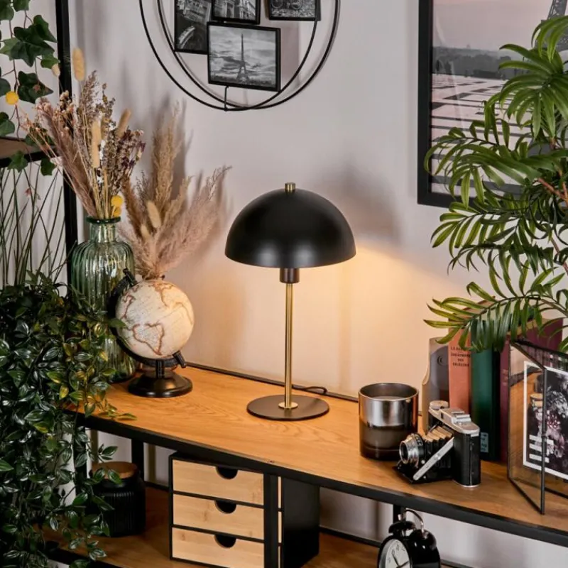 Lampes Dorées-hofstein Style champignon Sandvig Lampe à poser Or, Noir, 1 lumière