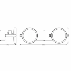 Luminaires Ledvance SUNATHOME Applique murale LED Argenté, 1 lumière